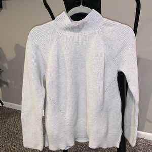 Knit Mockneck Sweater - GAP Grey Size Large